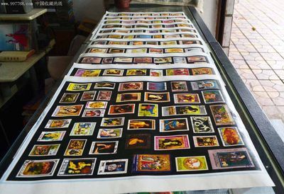 12张外国邮票印刷品攻略36cmX36cm_其他印刷品字画_老相馆【中国收藏热线】